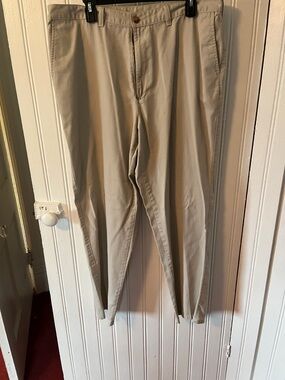 Puritan Beige Straight-Leg Chinos